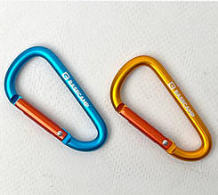 Набір алюмінієвих карабінів Base Camp Delta 6 Straight Set, 2шт, Blue/Orange