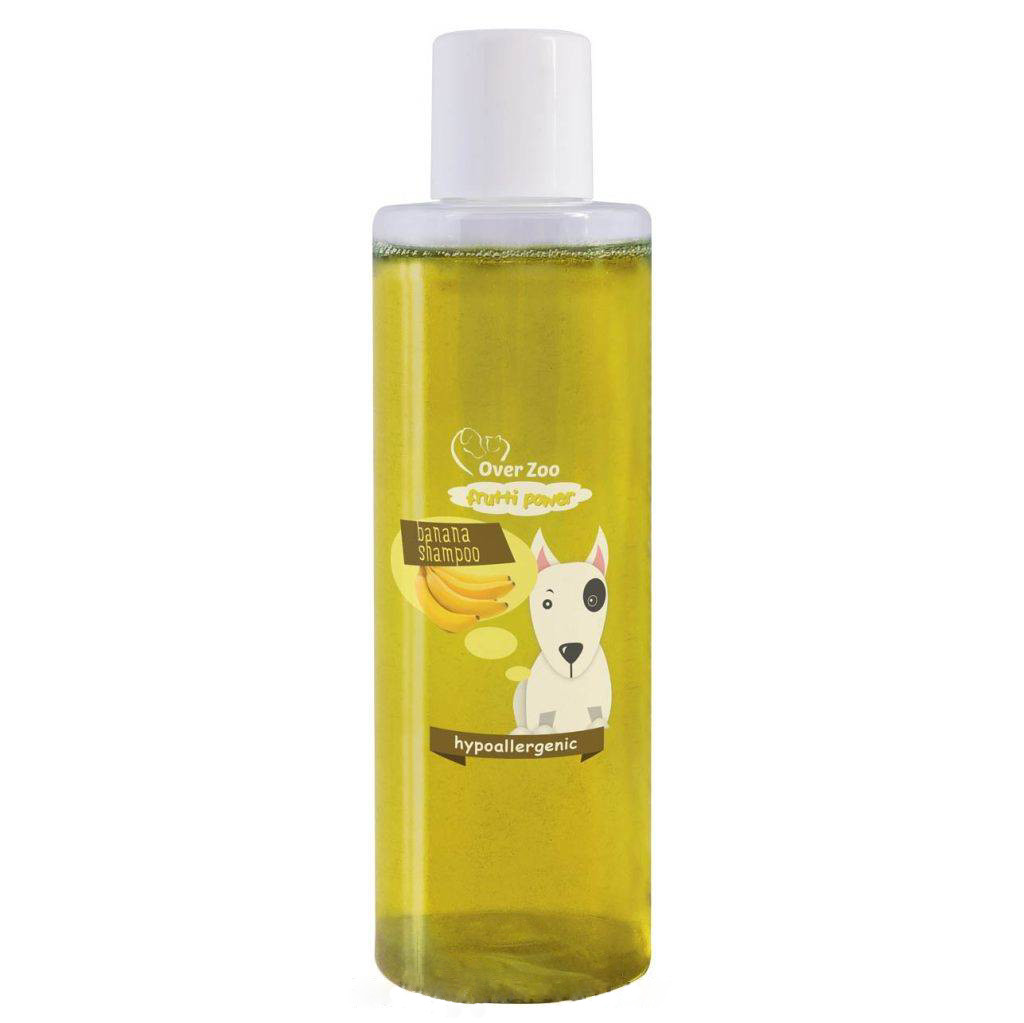Гіпоалергенний шампунь для довгошерстих собак Over Zoo Shampoo Frutti Power Banana з ароматом банана 200 мл