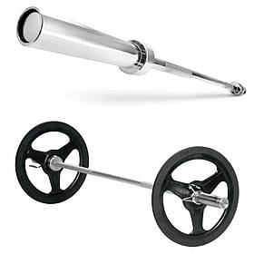 Прямий Гриф Олімпійський для Штанги York Fitness 183 см. (50мм). Гриф з алюмінію. Гриф для силових тренувань