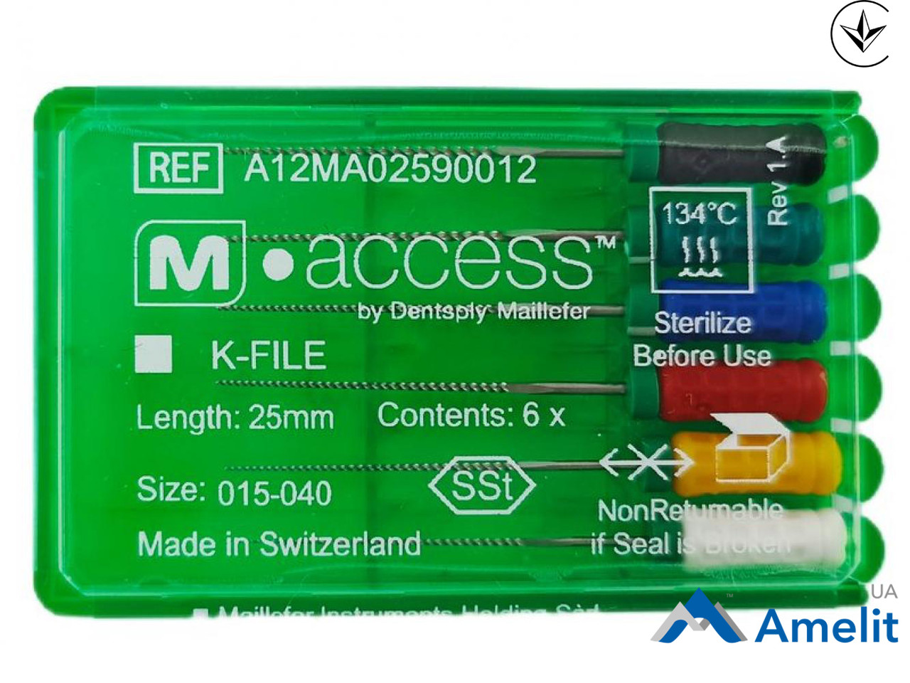 Інструмент ручний K-File M-Access №15-40, 31 мм (Dentsply Sirona), 6 шт./пак.