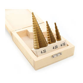 Набір східчастих свердлів 32 мм Kraft&Dele KD10244 ступінчасті свердла