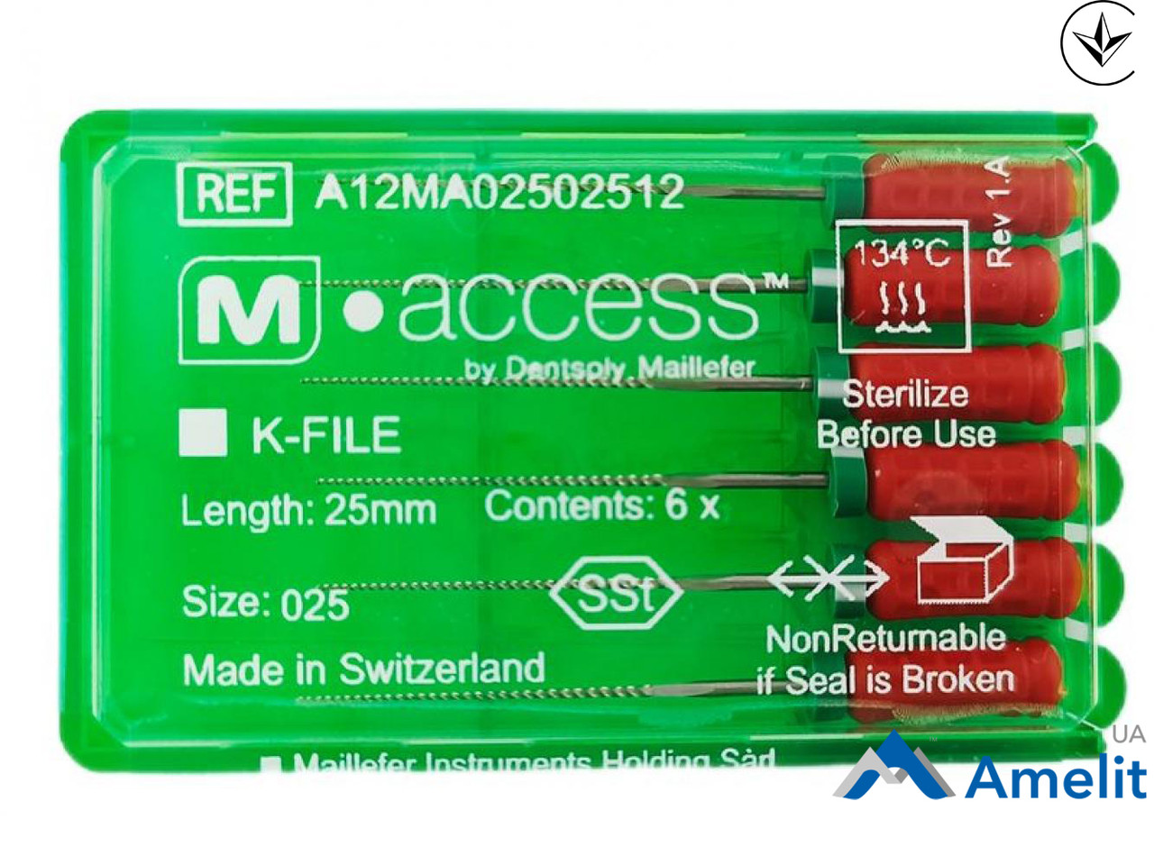 Інструмент ручний K-File M-Access №25 , 31 мм (Dentsply Sirona), 6 шт./пак.