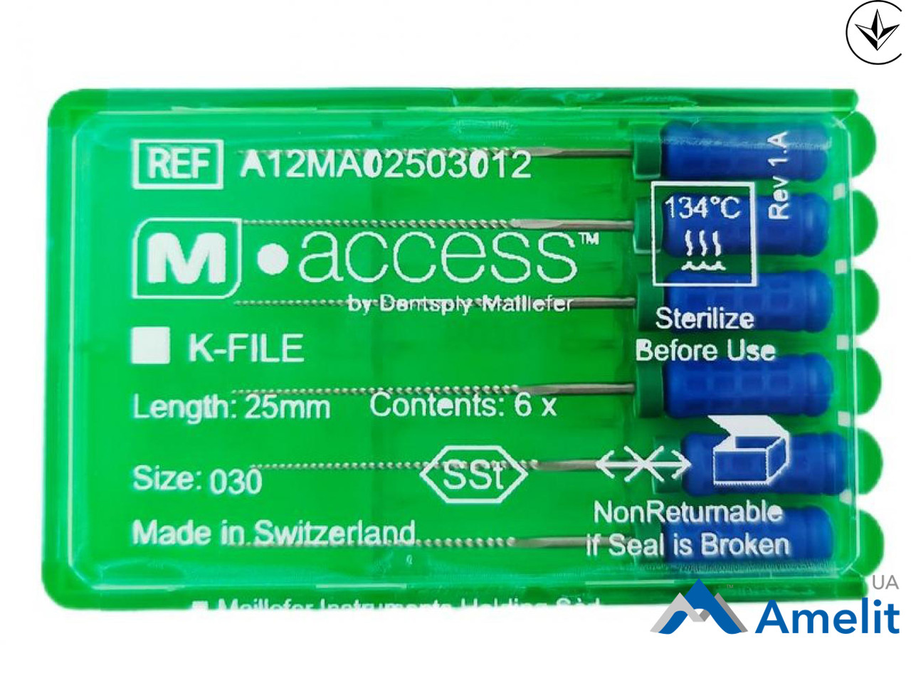 Інструмент ручний K-File M-Access №30, 31 мм (Dentsply Sirona), 6 шт./пак.