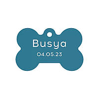 Адресник для собаки Blue 30x20мм