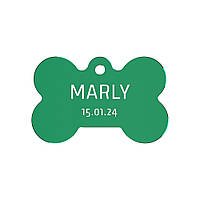 Адресник для собаки Green 30x20мм