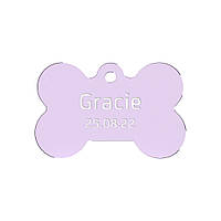 Адресник для собаки Light Purple 38x25мм