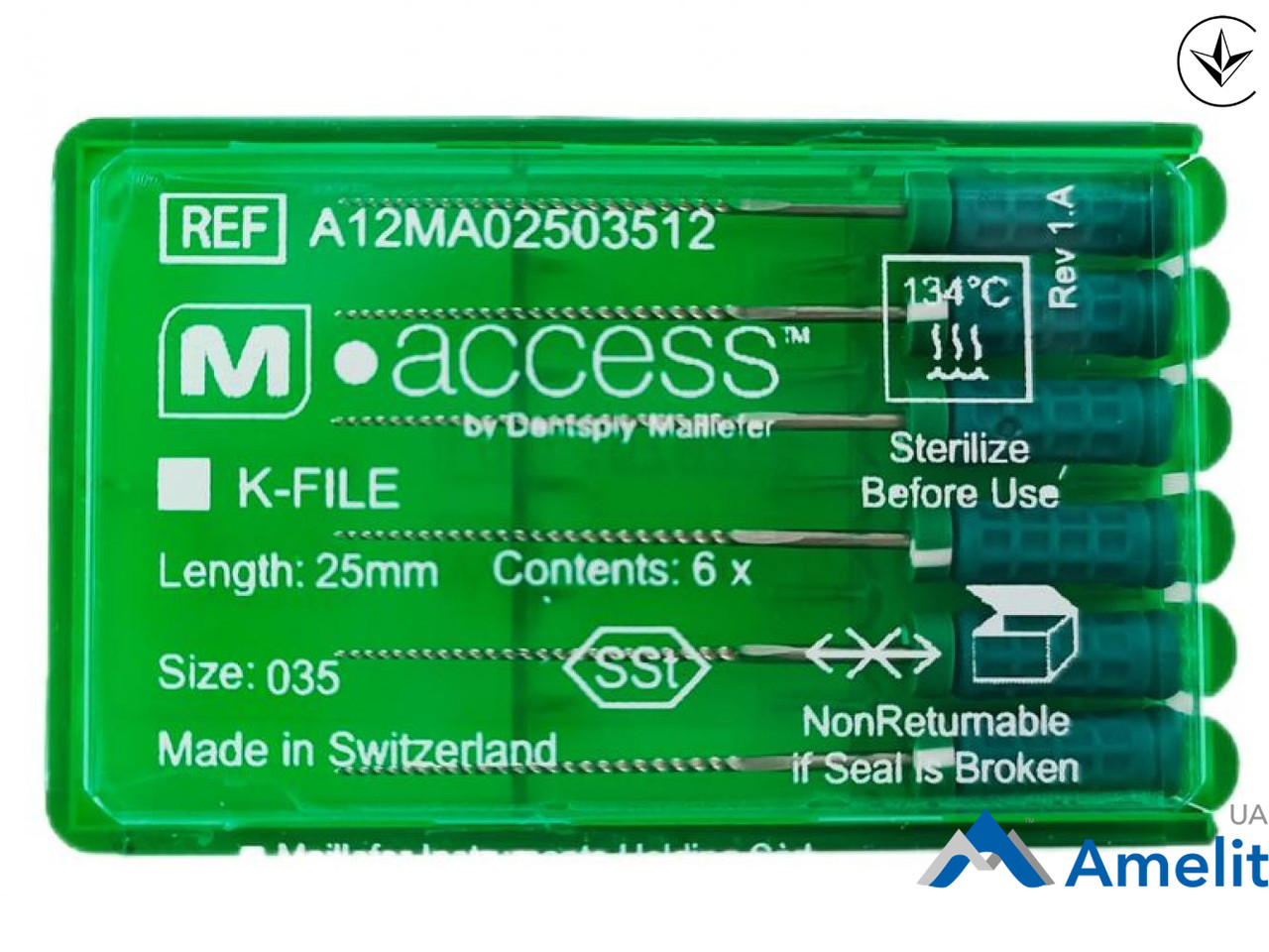 Інструмент ручний K-File M-Access №35, 31 мм (Dentsply Sirona), 6 шт./пак.