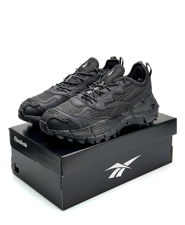 Чоловічі Термо кросівки Reebok Zig Kinetica 2.5 Edge winter Black зимові Рибок Кінетика чорні теплі зима