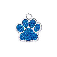 Адресник для кота Silver Paw Blue 25x27 мм