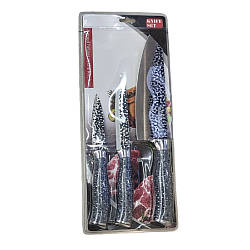 Ножі кухонні "Flecks" 3 предмети в наборі 15.5*37см