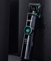 Професійна машинка-триммер для стрижки волосся та бороди VGR V-671 з LED дисплеєм та 4 насадками, фото 5