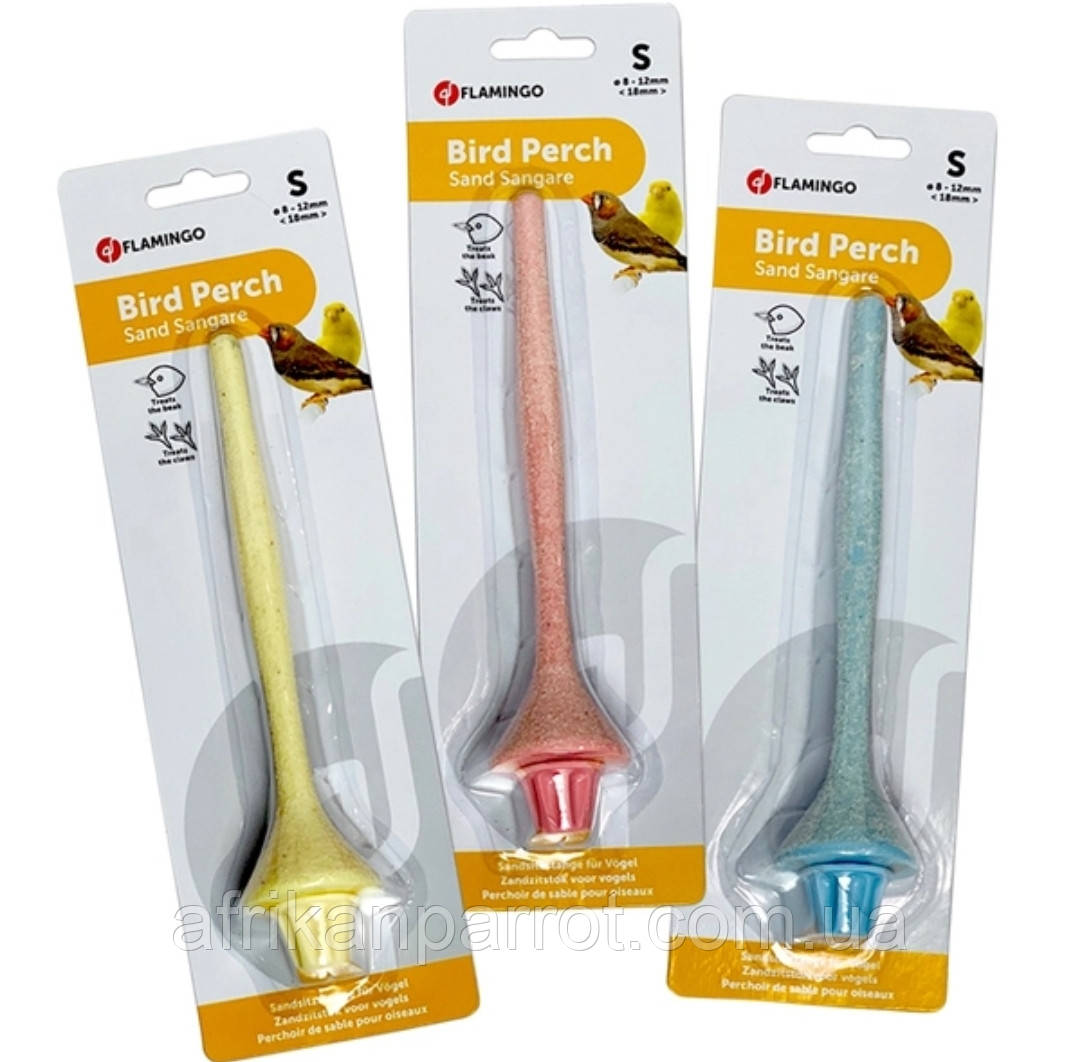Flamingo Sand Perch Plastic ФЛАМІНГО іграшка для птахів піщана жердинка
