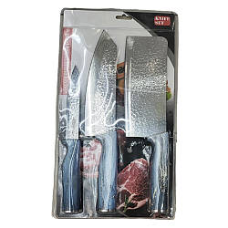 Ножі кухонні "Space gold" 3 предмети в наборі 20.5*36.5см