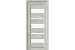 Двері міжкімнатні C028 / Doors / ПВХ / Бетон Свiтлий