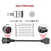 Перехідник Autocom OBD2 16 pin J1939 9pin КАМАЗ, КАВЗ, ПАЗ, Cummins truck, фото 3