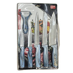 Ножі кухонні 6 предметів у наборі 24.5*39.5см