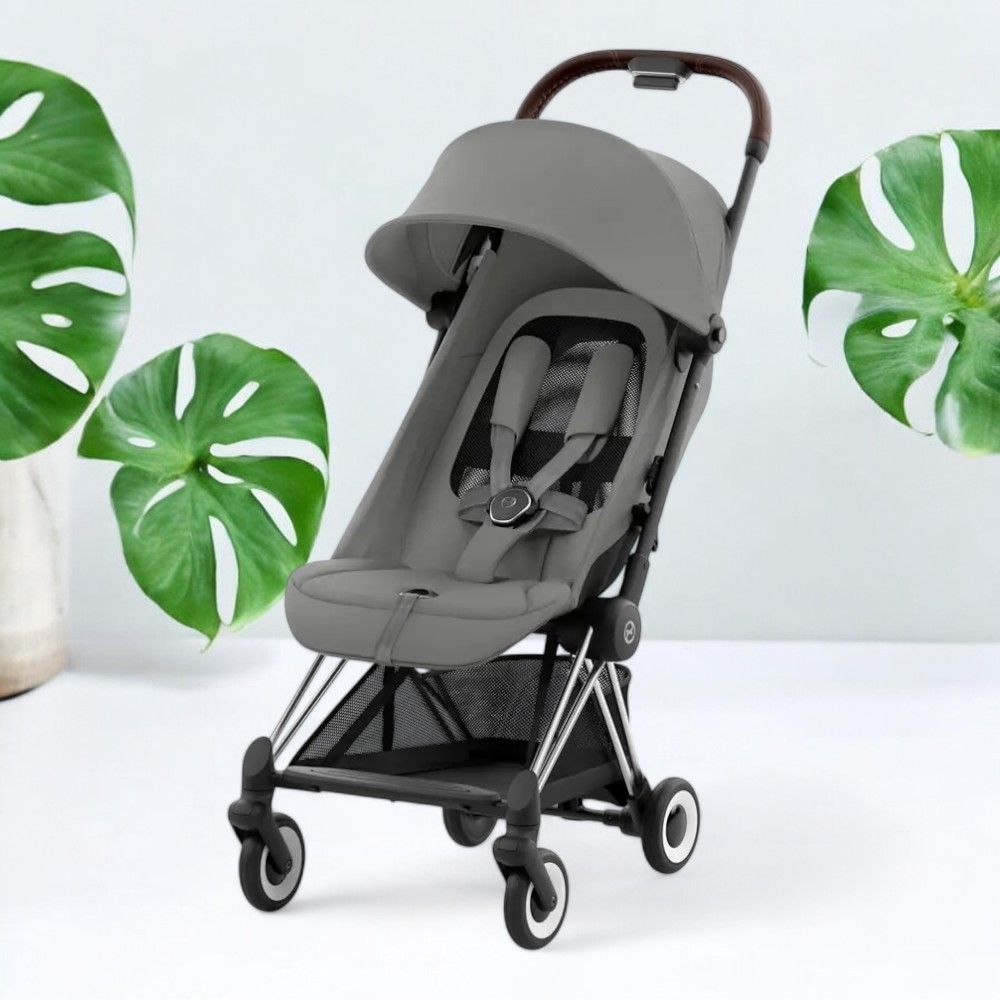 Коляска прогулянкова Cybex Coya Chrome Dark Brown Mirage Grey