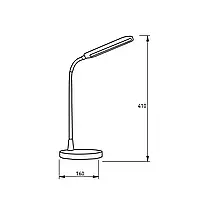 Настільна LED лампа акумуляторна Eurolamp 10W 1800mAh 4000К біла LED-TLB-10W(white), фото 4