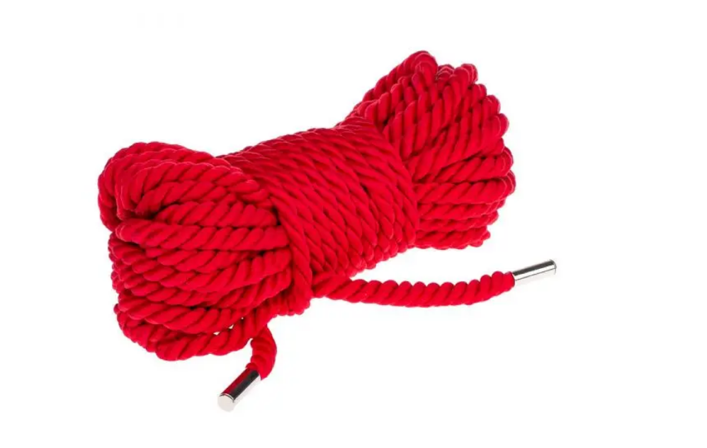 Мотузка для бондажу Premium Silky 10M, Red, фото 1