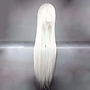 Біла довга перука RESTEQ 100 см - пряме волосся для косплею, аніме, театру та фотосесій, фото 3