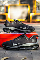 Зимові Чоловічі Кросівки Nike React X Infinity Run 4 Gore-Tex / Найк Реакт Х Інфініті Ран 4 Гор Текс Чорні, фото 5