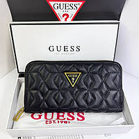 Жіночий гаманець на змійці Guess (7870) чорний
