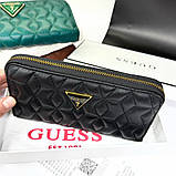 Жіночий гаманець на змійці Guess (7870) чорний, фото 4