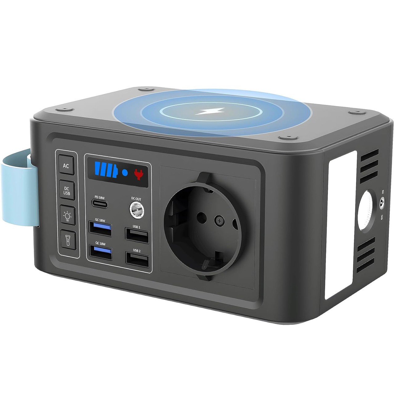 Зарядна станція Captok S8E 24000mAh, PD18W, AC 120W, USB-C, 4xUSB, фото 1