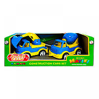 Ігровий набір машин Bamsic "Mini Matiki" (бетонозмішувач та екскаватор) 002/14