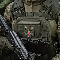 M-Tac нашивка Тризуб рожеві Мальви (вишивка) Ranger Green, фото 4