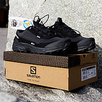 ТЕРМО Зимові Кросівки Черевики Salomon Soft Shell повністю чорні