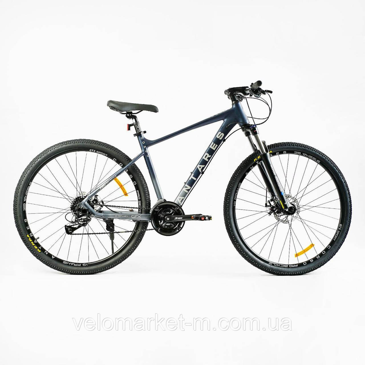 Велосипед Спортивний Corso "Antares" 29"рама алюмінієва 19", обладнання Shimano Altus, вилка Suntour