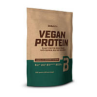 Vegan Protein (500 g, chocolate-cinnamon). BioTech. Рослинний білок із подрібненими ягодами годжі та асаї.