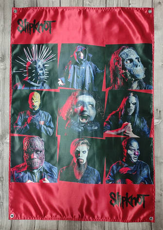 Прапор Slipknot Masks Red 120x80 см, фото 1