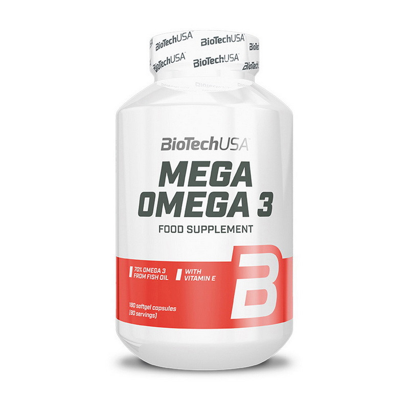 Риб'ячий жир Омега-3 BioTech. Mega Omega 3 (180 caps)., фото 1