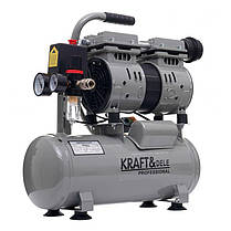 Безмасляний компресор 9 л, 550 Вт Kraft&Dele KD1384 двопоршневий компресор для майстерні, фото 2