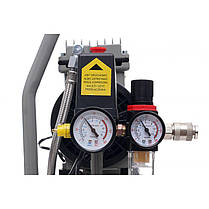 Безмасляний компресор 9 л, 550 Вт Kraft&Dele KD1384 двопоршневий компресор для майстерні, фото 5