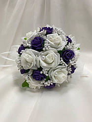 Весільний букет-дублер для нареченої чорнильного кольору