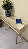 Стол консольний дерев'яний високий з ящиками для зберігання 1100х850х350 мм, фото 4