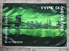 Прапор Type O Negative World Coming Down 120x80 см
