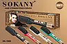Електрична плойка-гребінець для укладання та випрямлення волосся Sokany SK-1008 Fm, фото 9