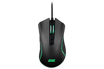 Геймерська миша провідна 2E Gaming MG340 RGB USB чорна
