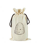 Екологічний мішок на банку меду 900 мл. (білий) сапетка