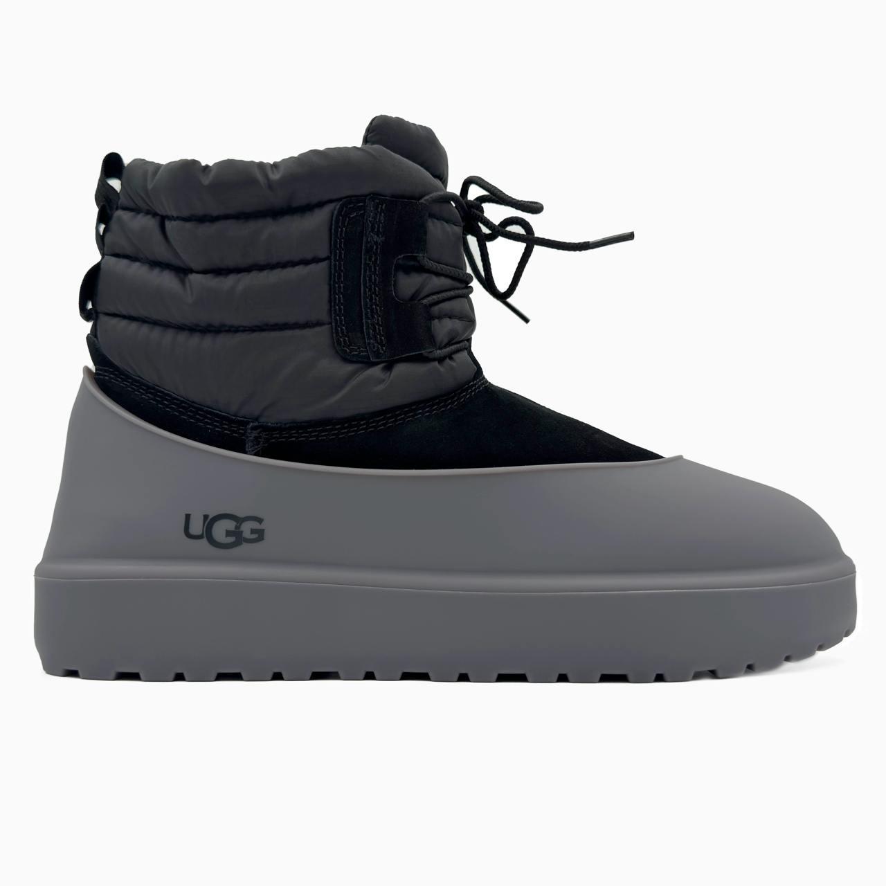 Зимові Черевики UGG Classic Mini Lace-Up Black | чорні на шнурівці, розміри 36–45 (унісекс)