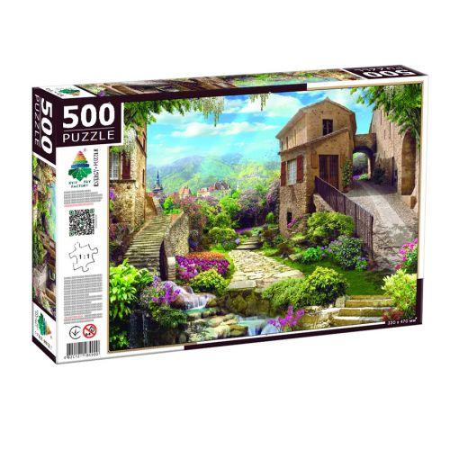Пазли 500 "Колаж з виходом в сад", фото 1