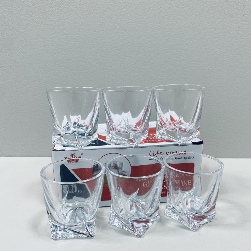 Набір чарок Quadro 6 шт 50 мл Yujing GlassWare 3139/1745, фото 1