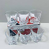 Набір чарок Quadro 6 шт 50 мл Yujing GlassWare 3139/1745, фото 5