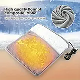 Електрична грілка для ніг нагрівач USB універсальний плюшевий тапок килимок із підігрівом від Usb, фото 3