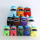 Іграшка М'яка іграшка зубастик Among Us «Зелений» (15 см) для дітей (l_9053), фото 2