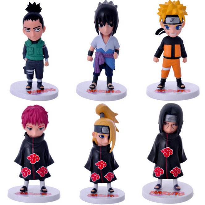 Іграшка Набір фігурок Акацуке Наруто (6 шт.): Шикамару, Ітачі та ін. для дітей (l_9123), фото 1